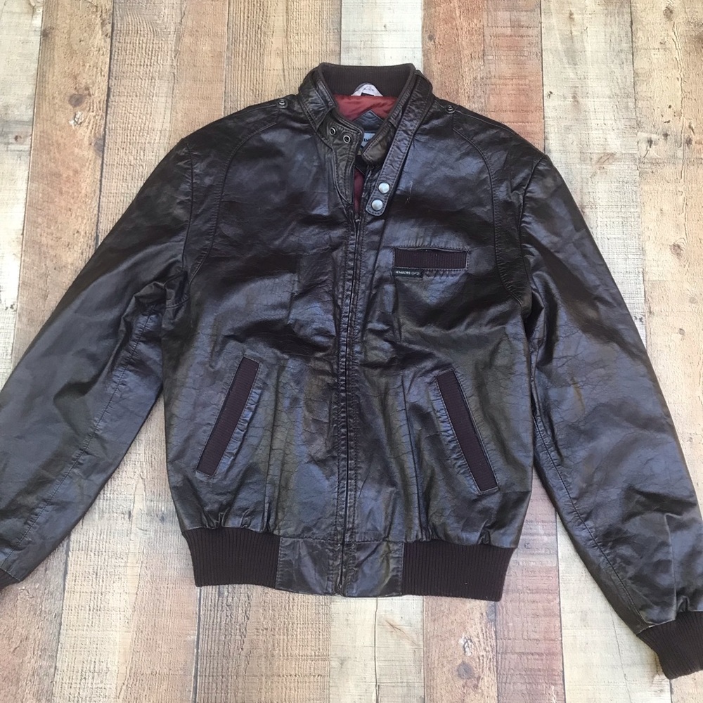 Members Only Leather Jacket.